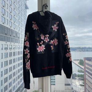 off white cherry blossom hoodie